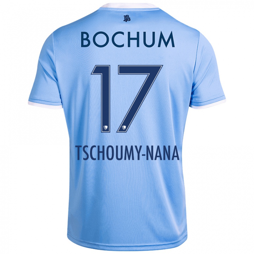 Uomo Maglia Daryl Tschoumy-Nana #17 Azzurro Cielo Kit Gara Away 2024/25 Maglietta