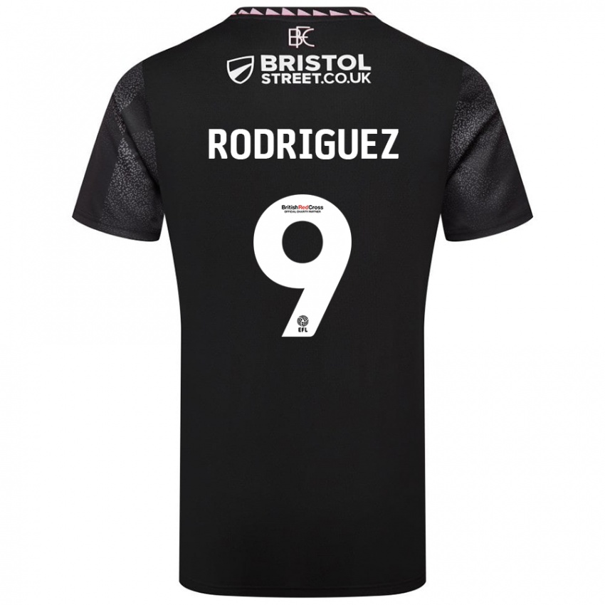 Uomo Maglia Jay Rodríguez #9 Nero Kit Gara Away 2024/25 Maglietta