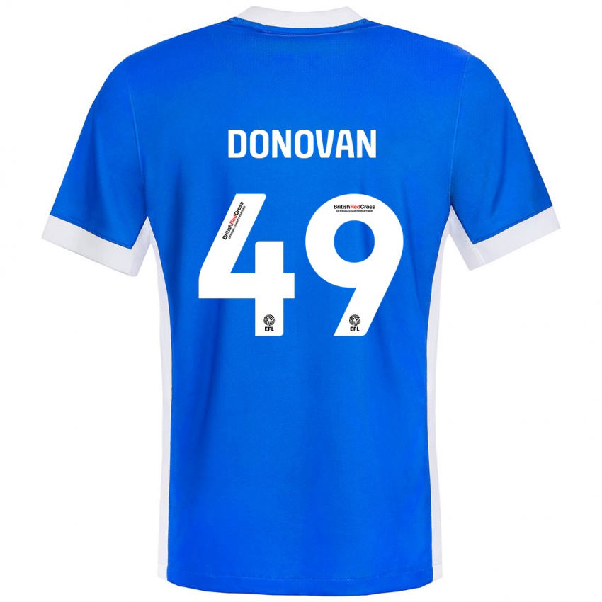 Donna Maglia Romelle Donovan #49 Blu Bianco Kit Gara Home 2024/25 Maglietta