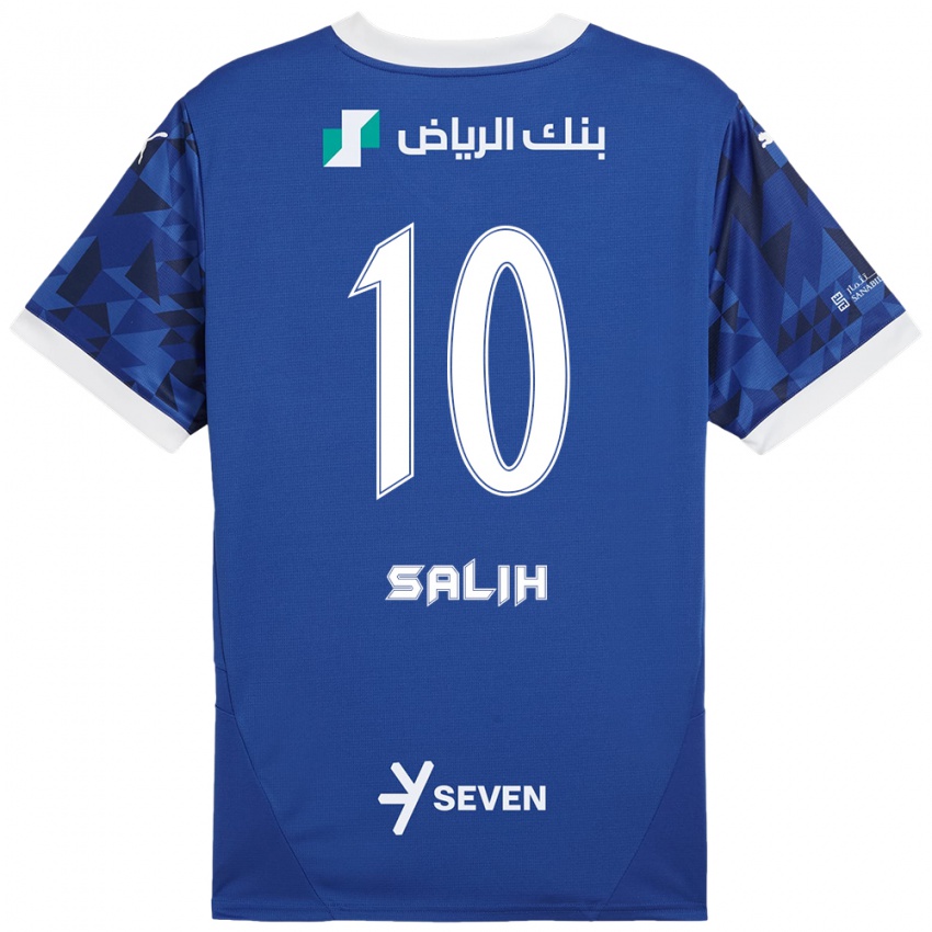 Donna Maglia Zakia Salih #10 Blu Scuro Bianco Kit Gara Home 2024/25 Maglietta