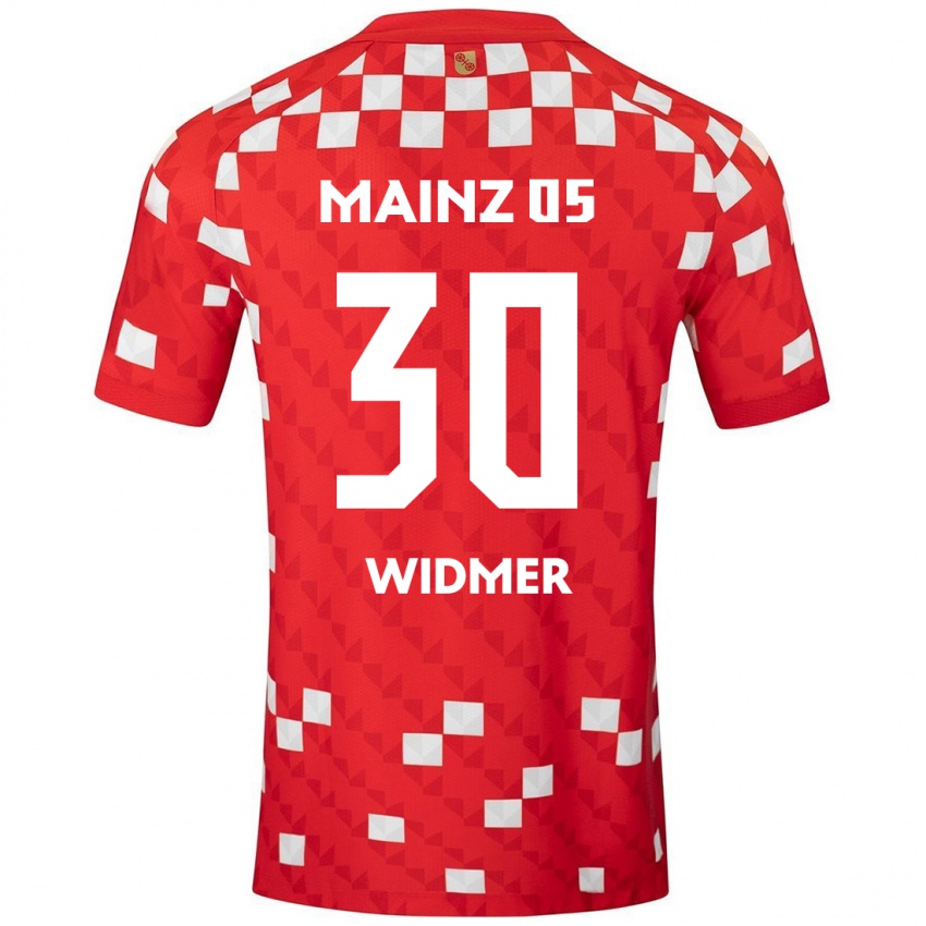 Donna Maglia Silvan Widmer #30 Bianco Rosso Kit Gara Home 2024/25 Maglietta