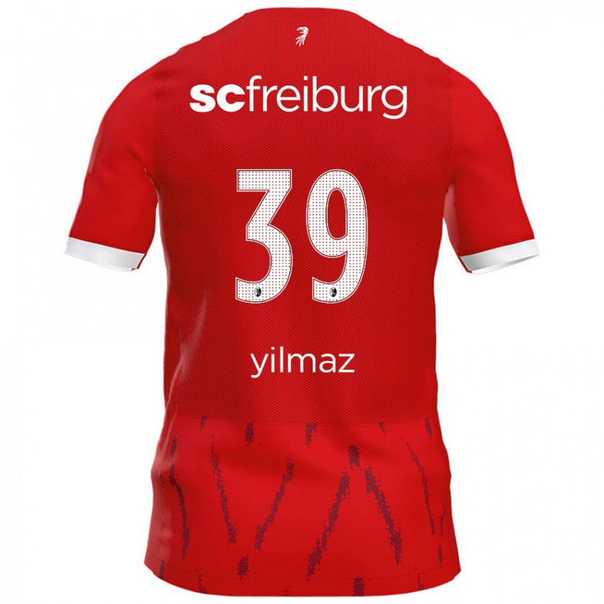 Donna Maglia Berkay Yılmaz #39 Rosso Kit Gara Home 2024/25 Maglietta