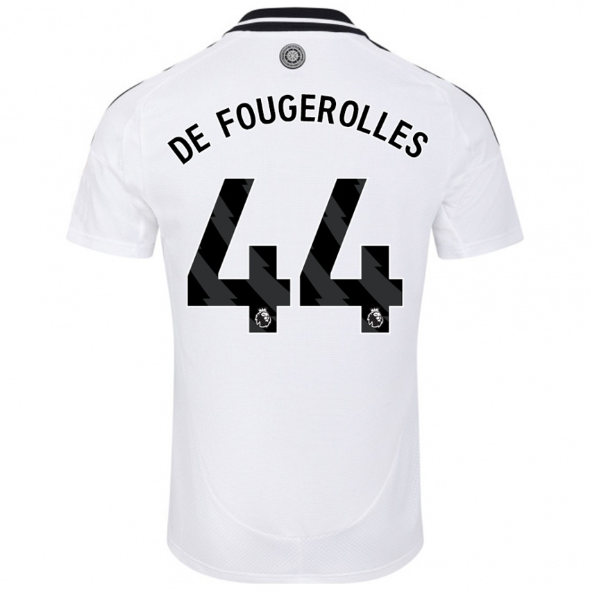 Donna Maglia Luc De Fougerolles #44 Bianco Kit Gara Home 2024/25 Maglietta