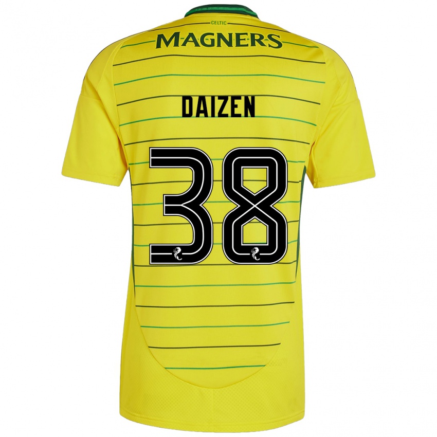 Donna Maglia Daizen Maeda #38 Giallo Kit Gara Away 2024/25 Maglietta