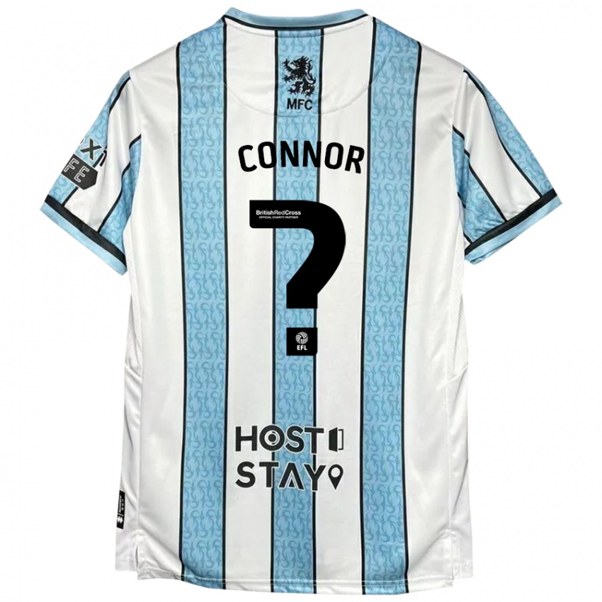 Donna Maglia Shea Connor #0 Bianco Blu Kit Gara Away 2024/25 Maglietta