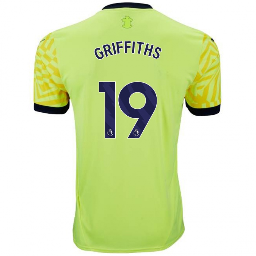 Donna Maglia Alice Griffiths #19 Giallo Kit Gara Away 2024/25 Maglietta