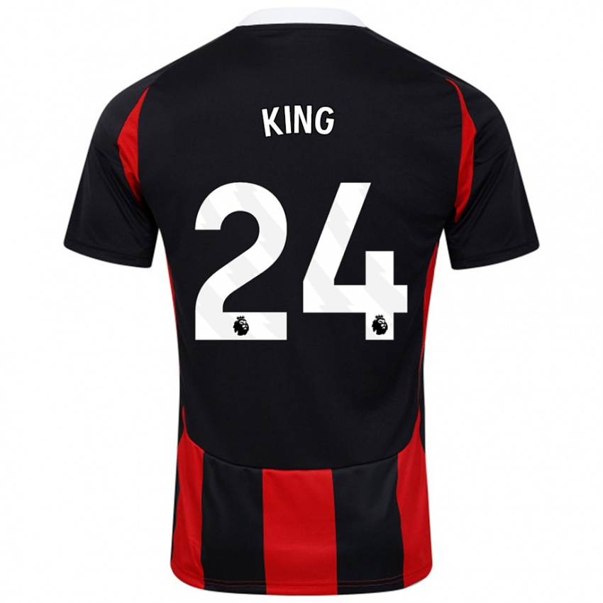 Donna Maglia Joshua King #24 Nero Rosso Kit Gara Away 2024/25 Maglietta