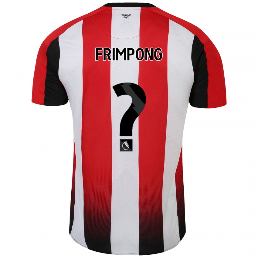 Bambino Maglia Charles Frimpong #0 Rosso Bianco Kit Gara Home 2024/25 Maglietta