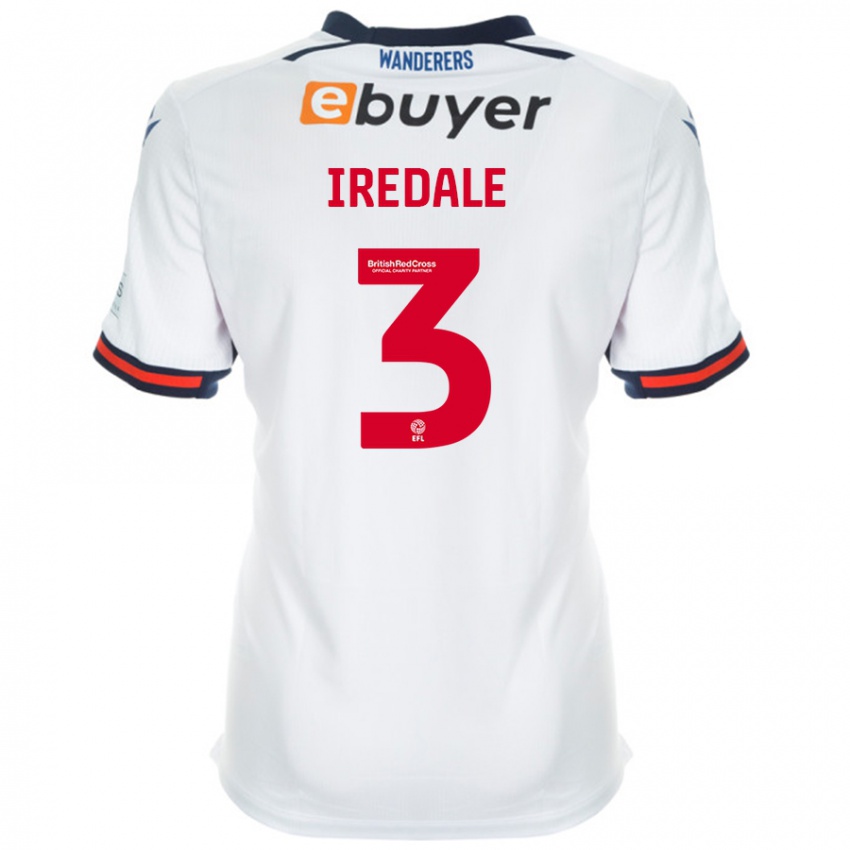 Bambino Maglia Jack Iredale #3 Bianco Kit Gara Home 2024/25 Maglietta