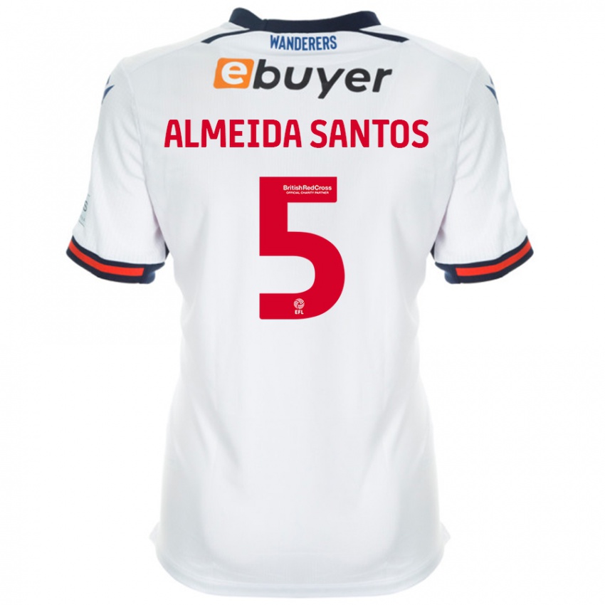 Bambino Maglia Ricardo Santos #5 Bianco Kit Gara Home 2024/25 Maglietta