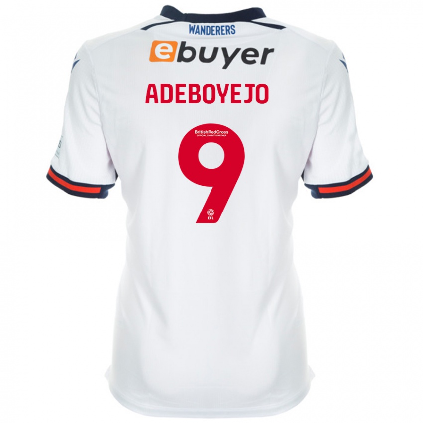 Bambino Maglia Victor Adeboyejo #9 Bianco Kit Gara Home 2024/25 Maglietta