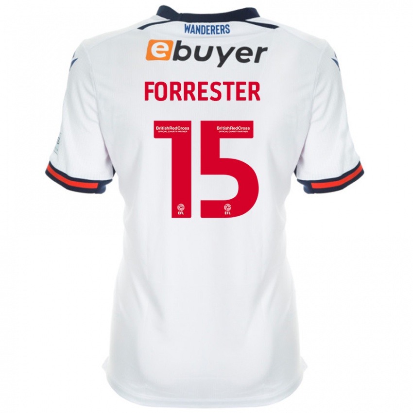 Bambino Maglia Will Forrester #15 Bianco Kit Gara Home 2024/25 Maglietta