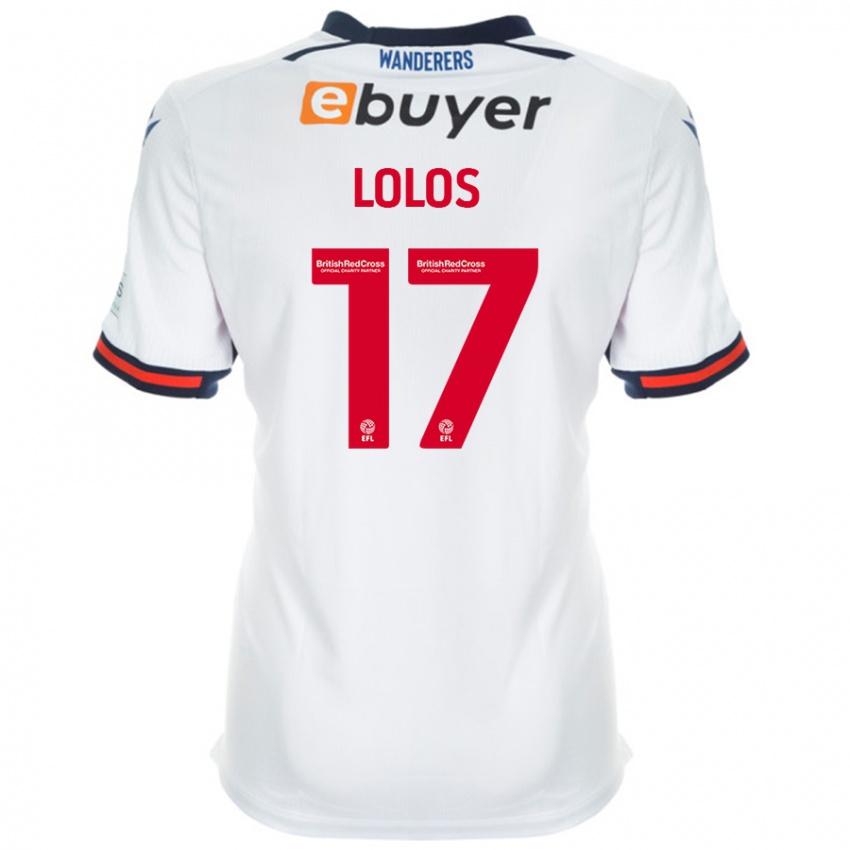 Bambino Maglia Klaidi Lolos #17 Bianco Kit Gara Home 2024/25 Maglietta