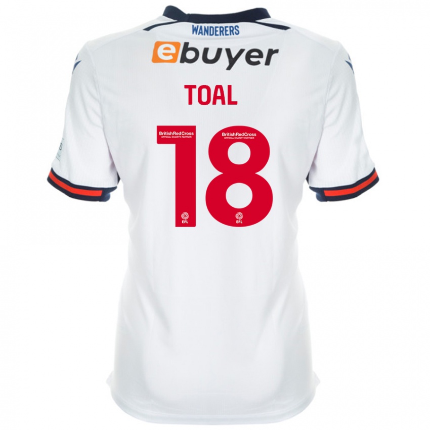 Bambino Maglia Eoin Toal #18 Bianco Kit Gara Home 2024/25 Maglietta