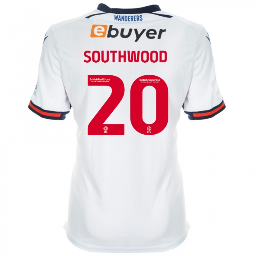 Bambino Maglia Luke Southwood #20 Bianco Kit Gara Home 2024/25 Maglietta