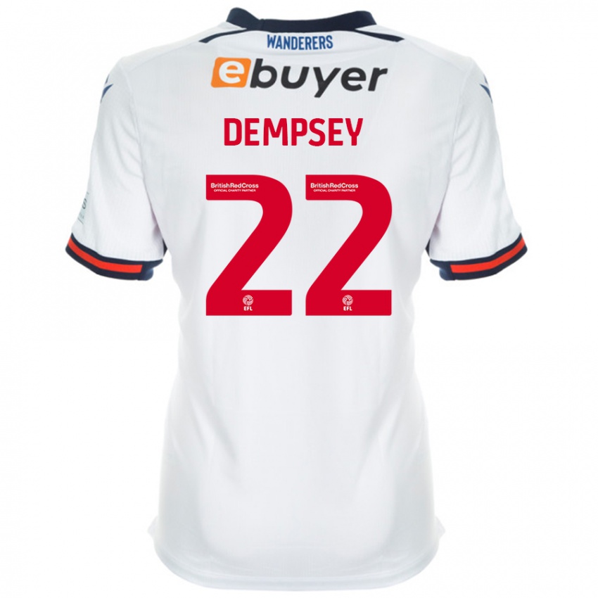 Bambino Maglia Kyle Dempsey #22 Bianco Kit Gara Home 2024/25 Maglietta