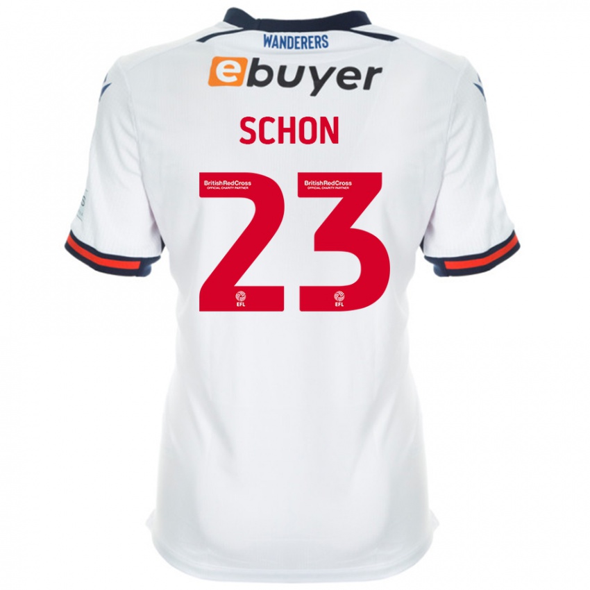 Bambino Maglia Szabolcs Schön #23 Bianco Kit Gara Home 2024/25 Maglietta