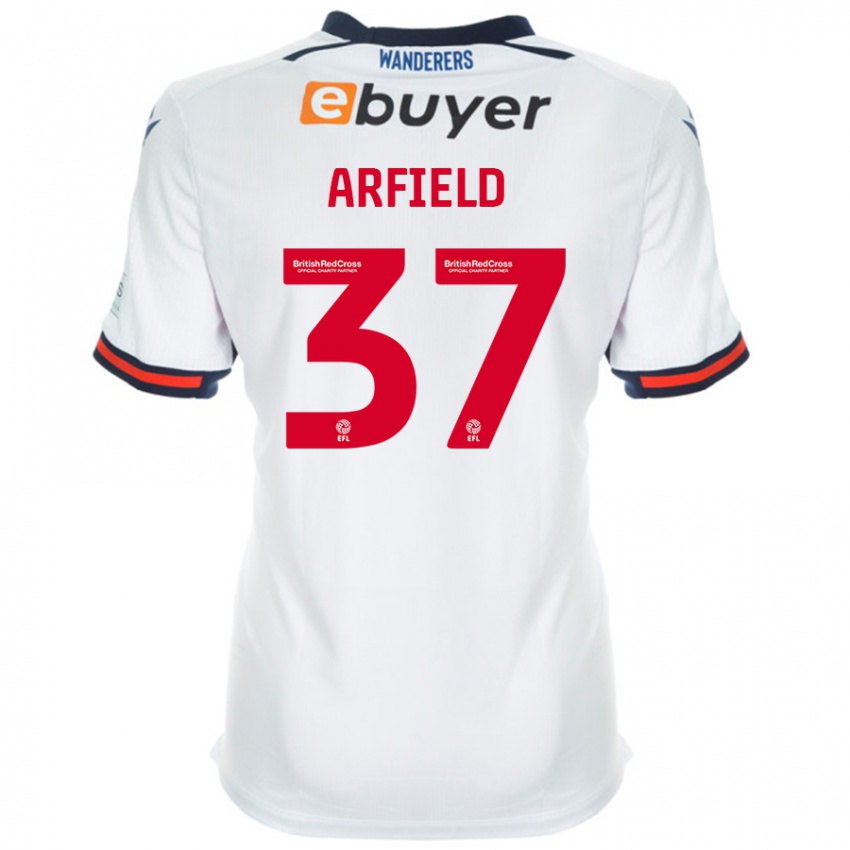 Bambino Maglia Scott Arfield #37 Bianco Kit Gara Home 2024/25 Maglietta