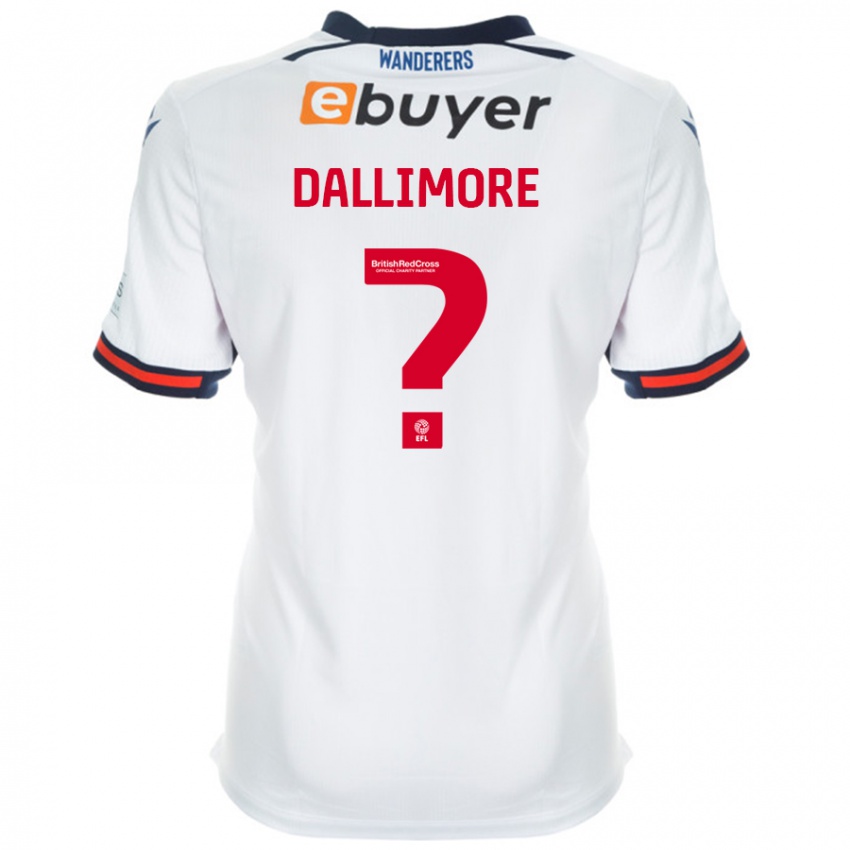 Bambino Maglia Jack Dallimore #0 Bianco Kit Gara Home 2024/25 Maglietta