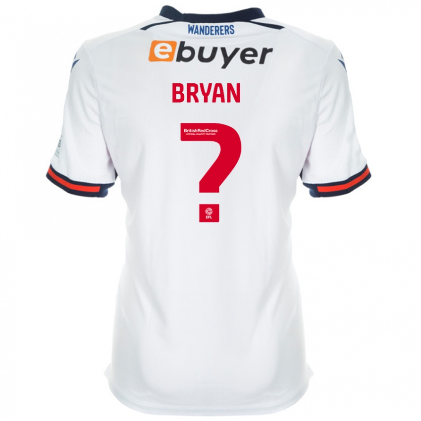 Bambino Maglia Trevon Bryan #0 Bianco Kit Gara Home 2024/25 Maglietta