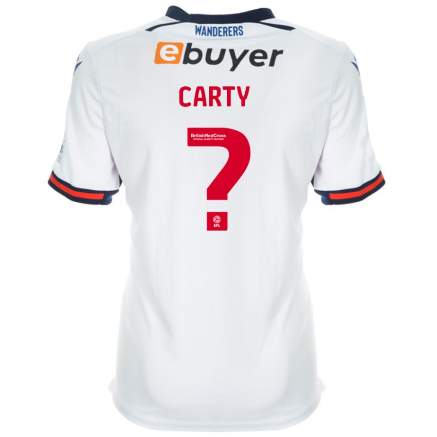 Bambino Maglia Conor Carty #0 Bianco Kit Gara Home 2024/25 Maglietta