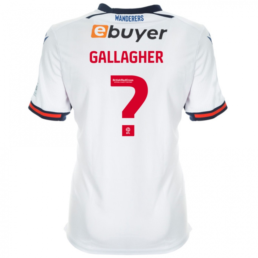 Bambino Maglia Tamzin Gallagher #0 Bianco Kit Gara Home 2024/25 Maglietta