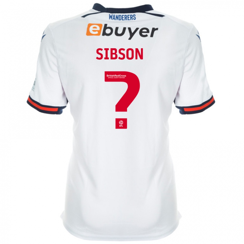 Bambino Maglia Holly Sibson #0 Bianco Kit Gara Home 2024/25 Maglietta