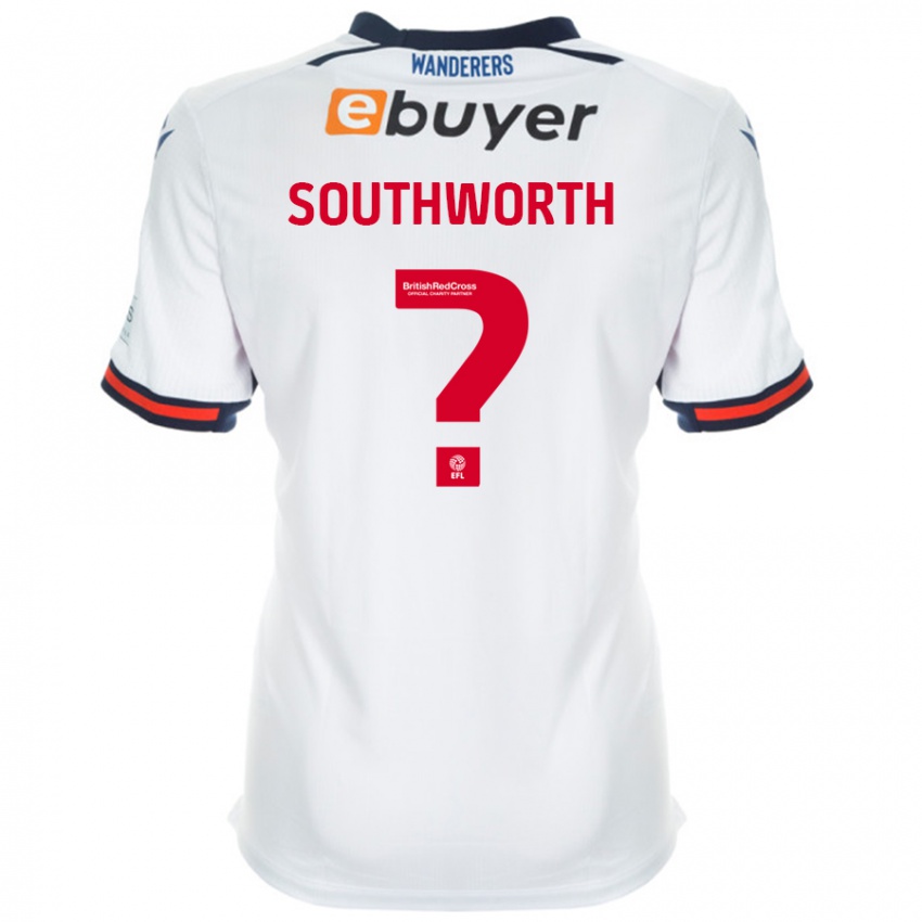 Bambino Maglia Ellie Southworth #0 Bianco Kit Gara Home 2024/25 Maglietta