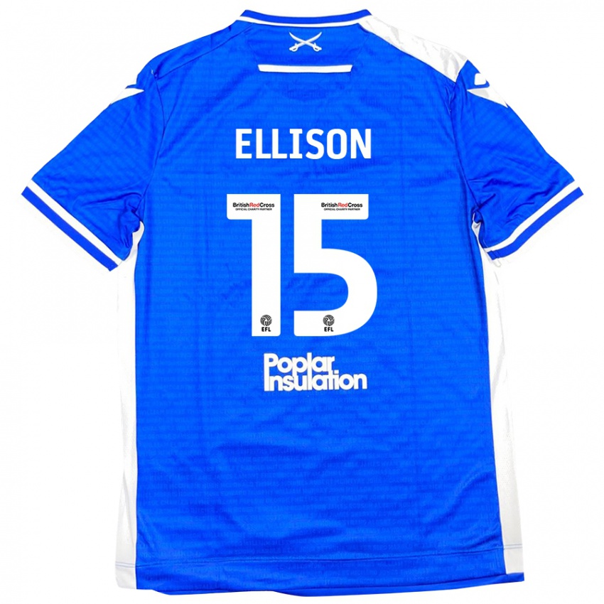 Bambino Maglia Dan Ellison #15 Blu Bianco Kit Gara Home 2024/25 Maglietta