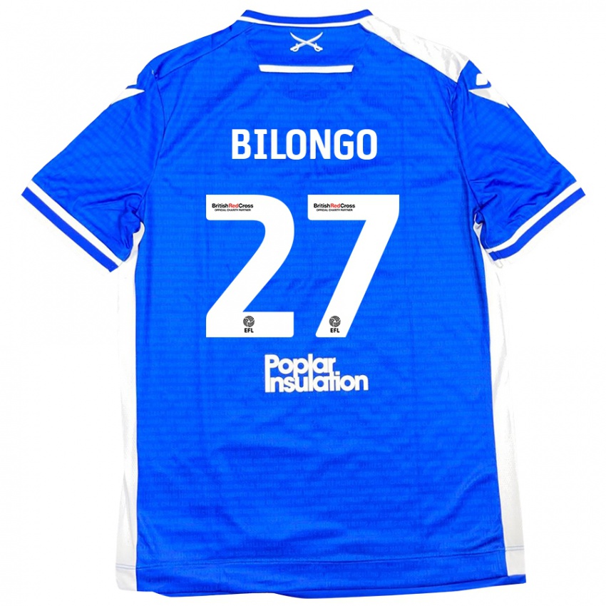 Bambino Maglia Bryant Bilongo #27 Blu Bianco Kit Gara Home 2024/25 Maglietta