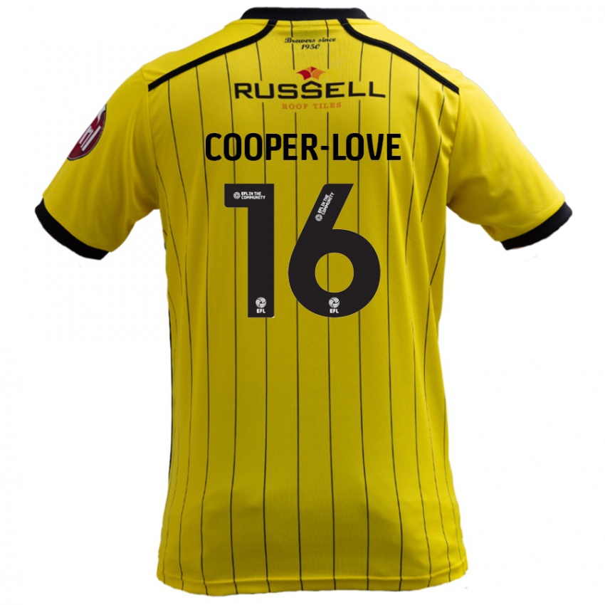 Bambino Maglia Jack Cooper-Love #16 Giallo Kit Gara Home 2024/25 Maglietta