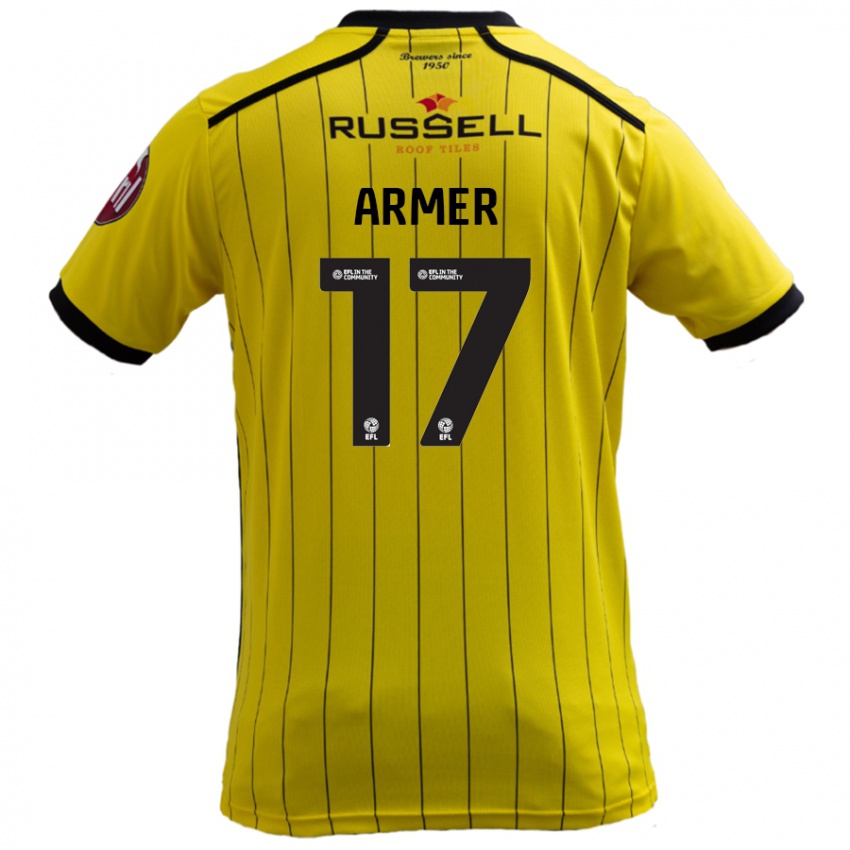 Bambino Maglia Jack Armer #17 Giallo Kit Gara Home 2024/25 Maglietta