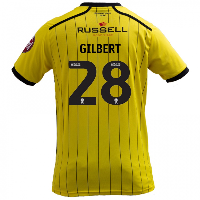 Bambino Maglia Cameron Gilbert #28 Giallo Kit Gara Home 2024/25 Maglietta