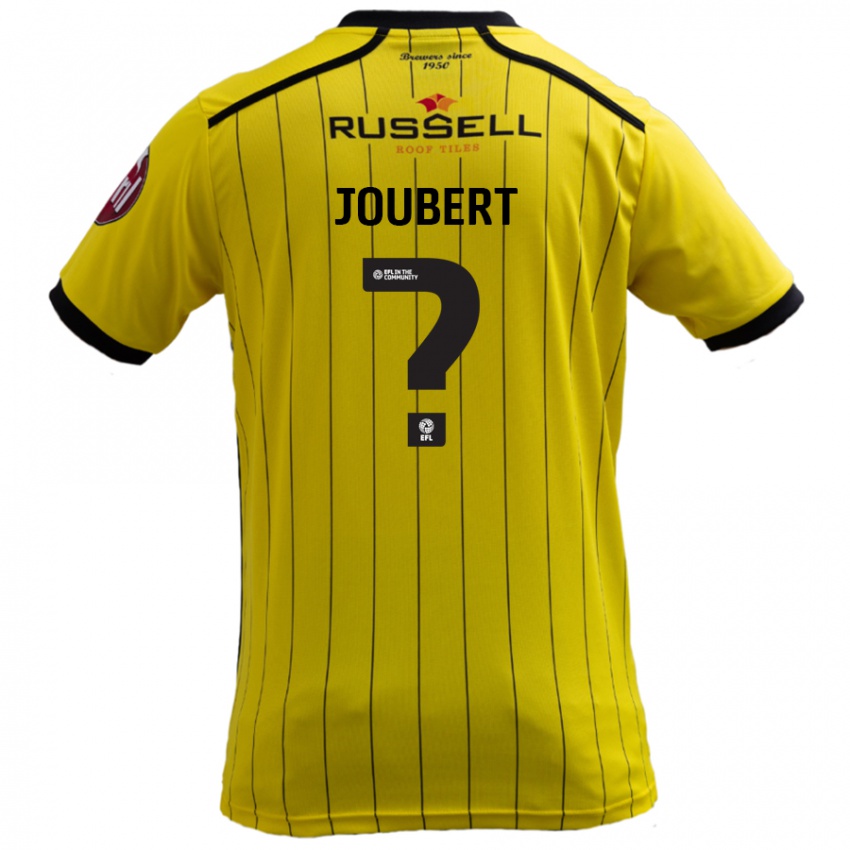 Bambino Maglia Lucas Joubert #0 Giallo Kit Gara Home 2024/25 Maglietta