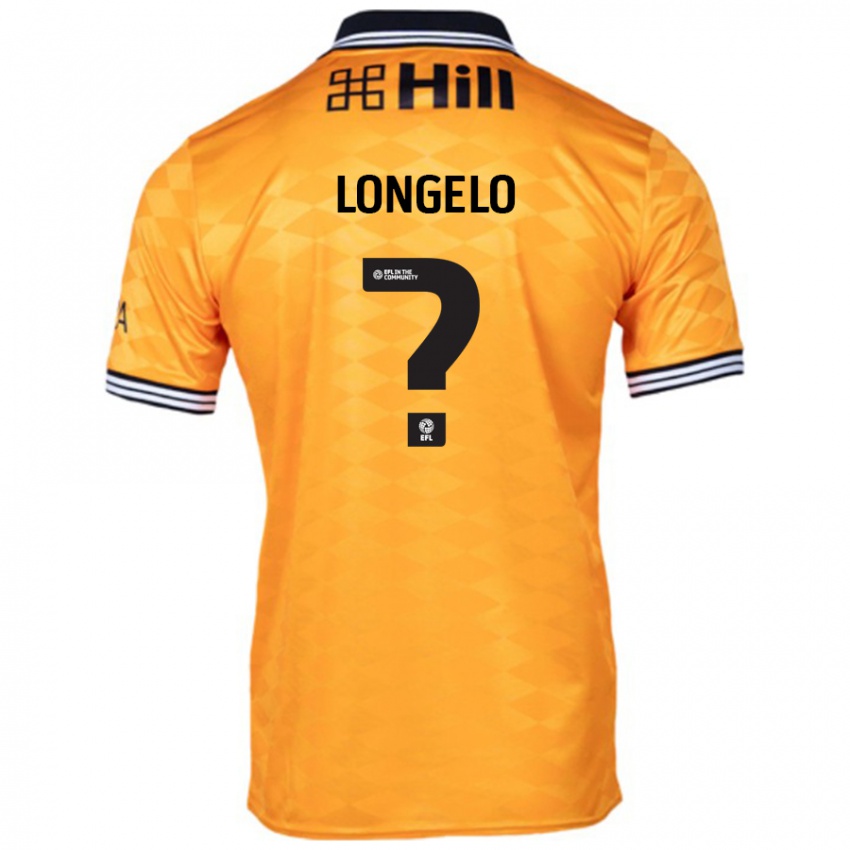 Bambino Maglia Emmanuel Longelo #0 Arancione Kit Gara Home 2024/25 Maglietta