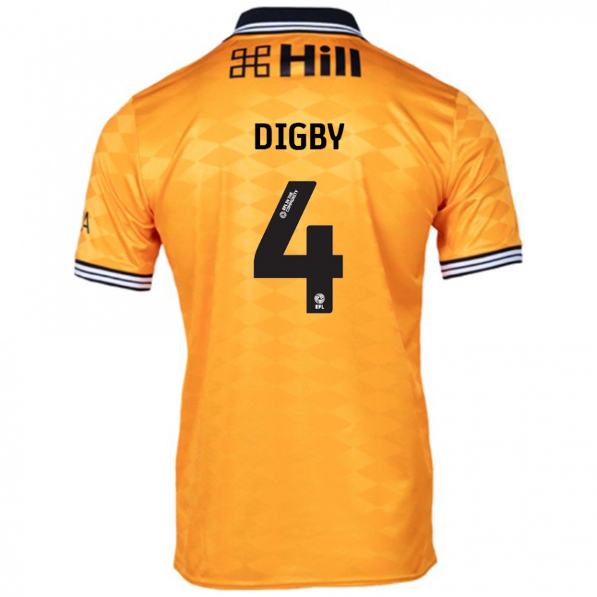 Bambino Maglia Paul Digby #4 Arancione Kit Gara Home 2024/25 Maglietta