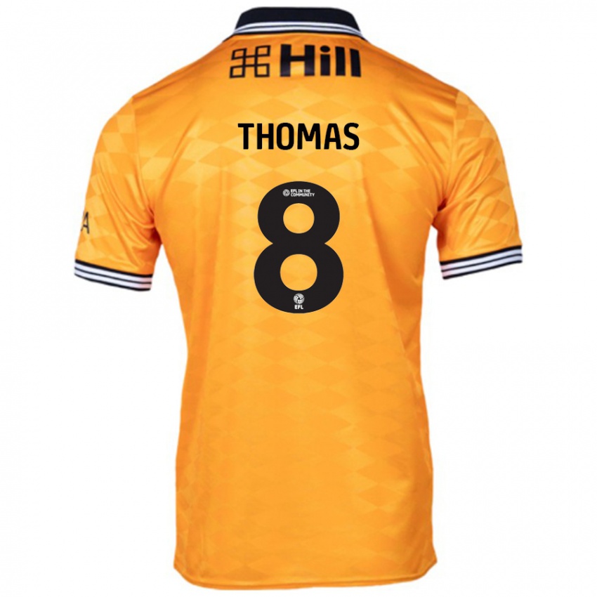 Bambino Maglia George Thomas #8 Arancione Kit Gara Home 2024/25 Maglietta