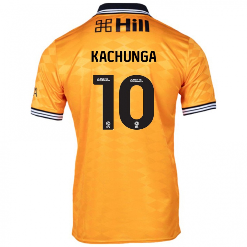 Bambino Maglia Elias Kachunga #10 Arancione Kit Gara Home 2024/25 Maglietta