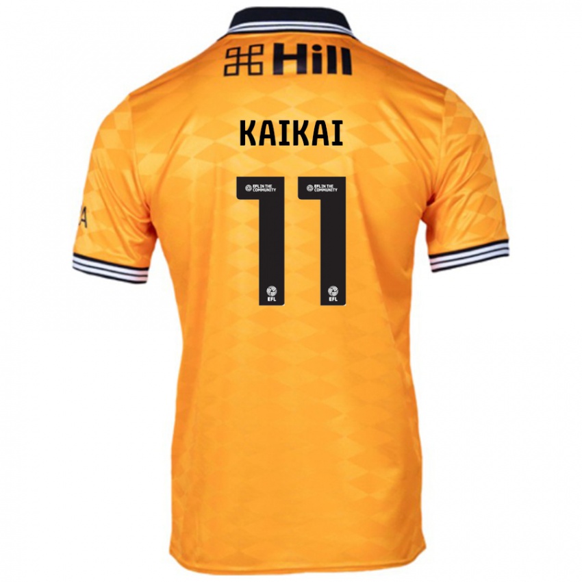 Bambino Maglia Sullay Kaikai #11 Arancione Kit Gara Home 2024/25 Maglietta