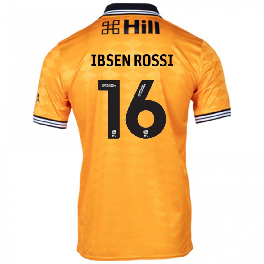 Bambino Maglia Zeno Ibsen Rossi #16 Arancione Kit Gara Home 2024/25 Maglietta