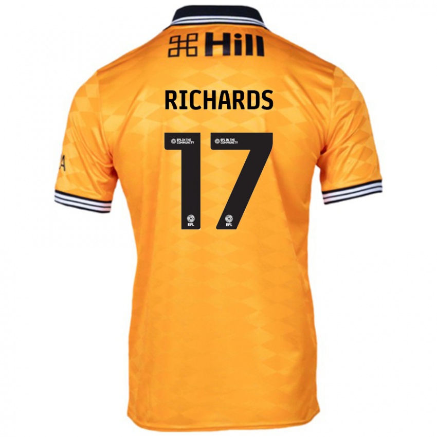 Bambino Maglia Taylor Richards #17 Arancione Kit Gara Home 2024/25 Maglietta