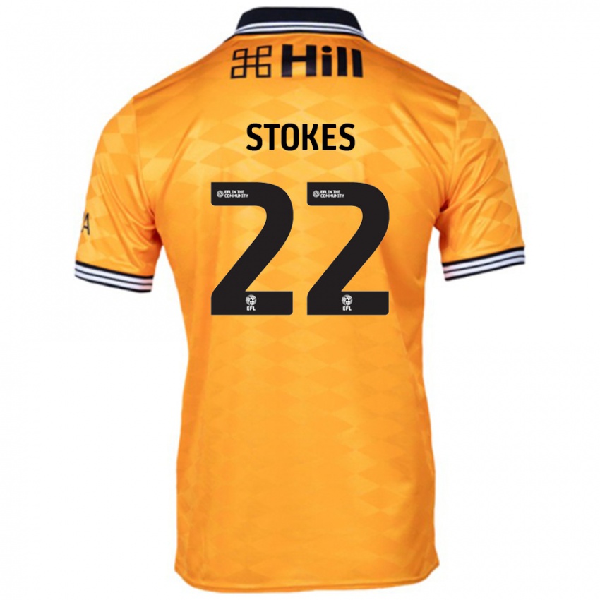 Bambino Maglia Josh Stokes #22 Arancione Kit Gara Home 2024/25 Maglietta