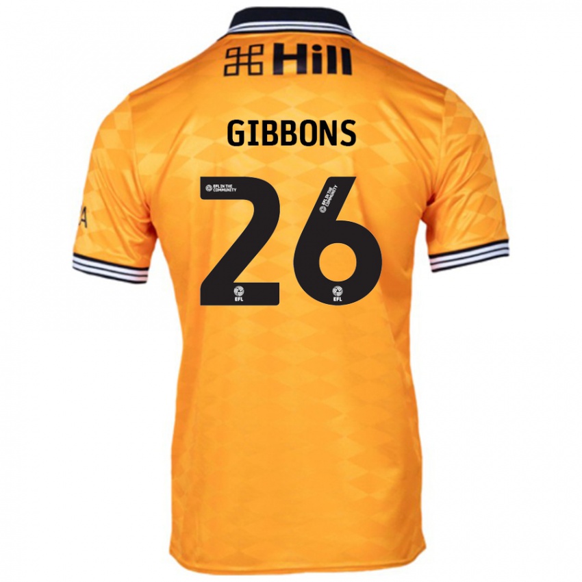 Bambino Maglia James Gibbons #26 Arancione Kit Gara Home 2024/25 Maglietta