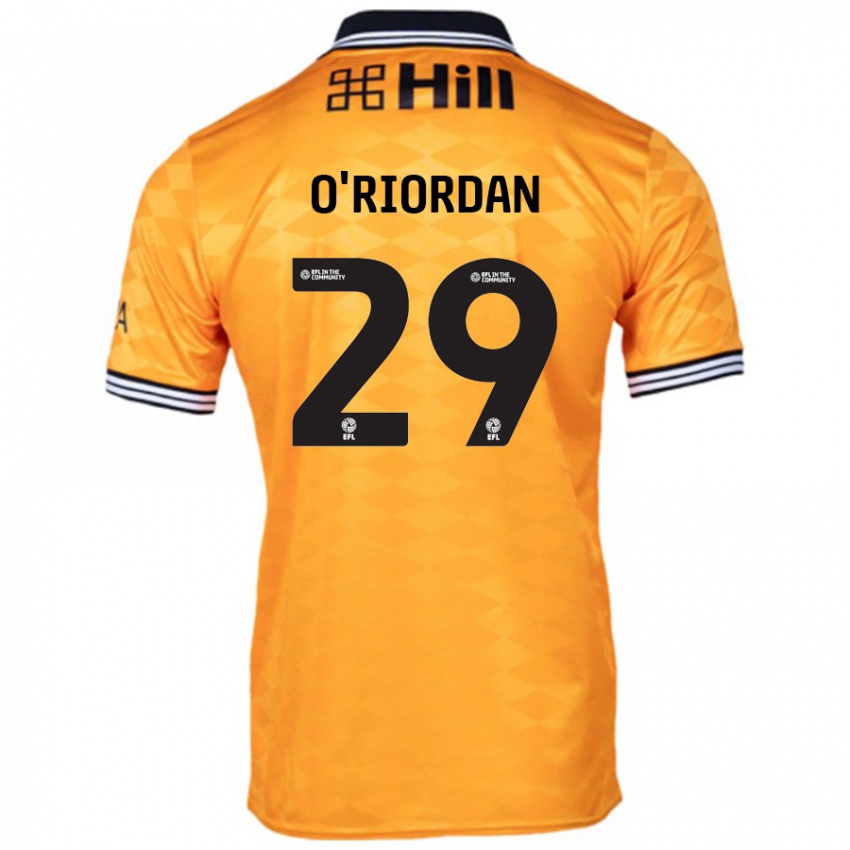 Bambino Maglia Connor O'riordan #29 Arancione Kit Gara Home 2024/25 Maglietta