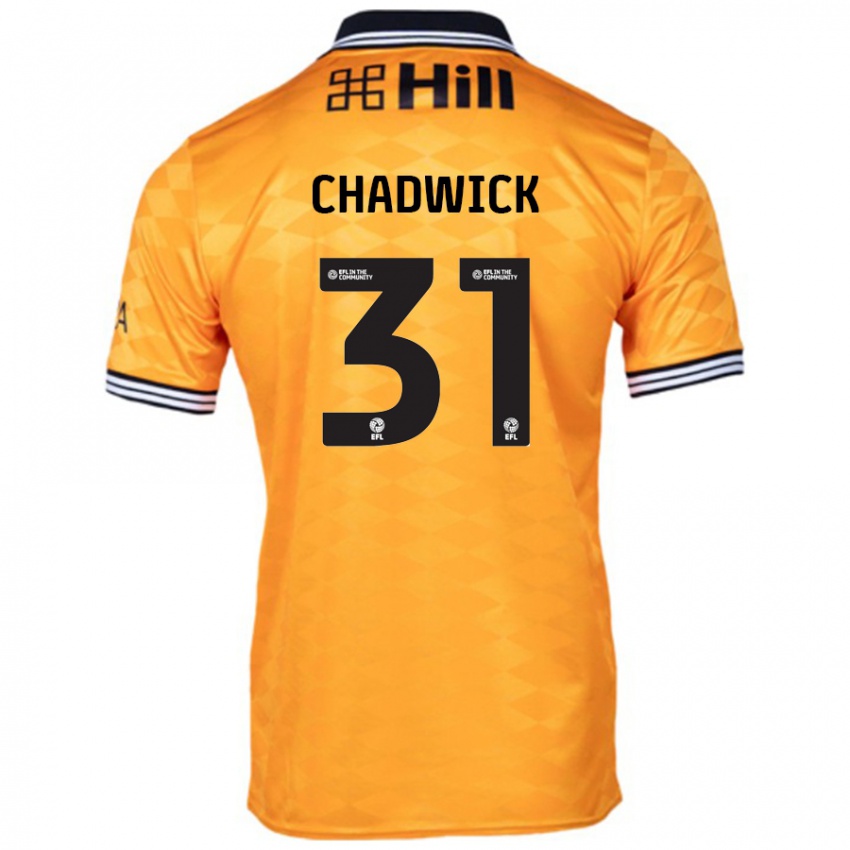 Bambino Maglia Louis Chadwick #31 Arancione Kit Gara Home 2024/25 Maglietta