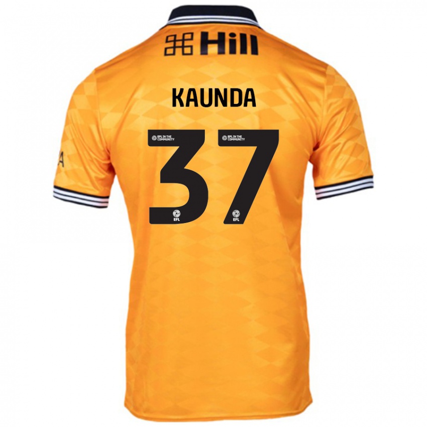 Bambino Maglia Amaru Kaunda #37 Arancione Kit Gara Home 2024/25 Maglietta