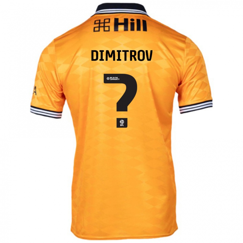 Bambino Maglia Aleksandar Dimitrov #0 Arancione Kit Gara Home 2024/25 Maglietta