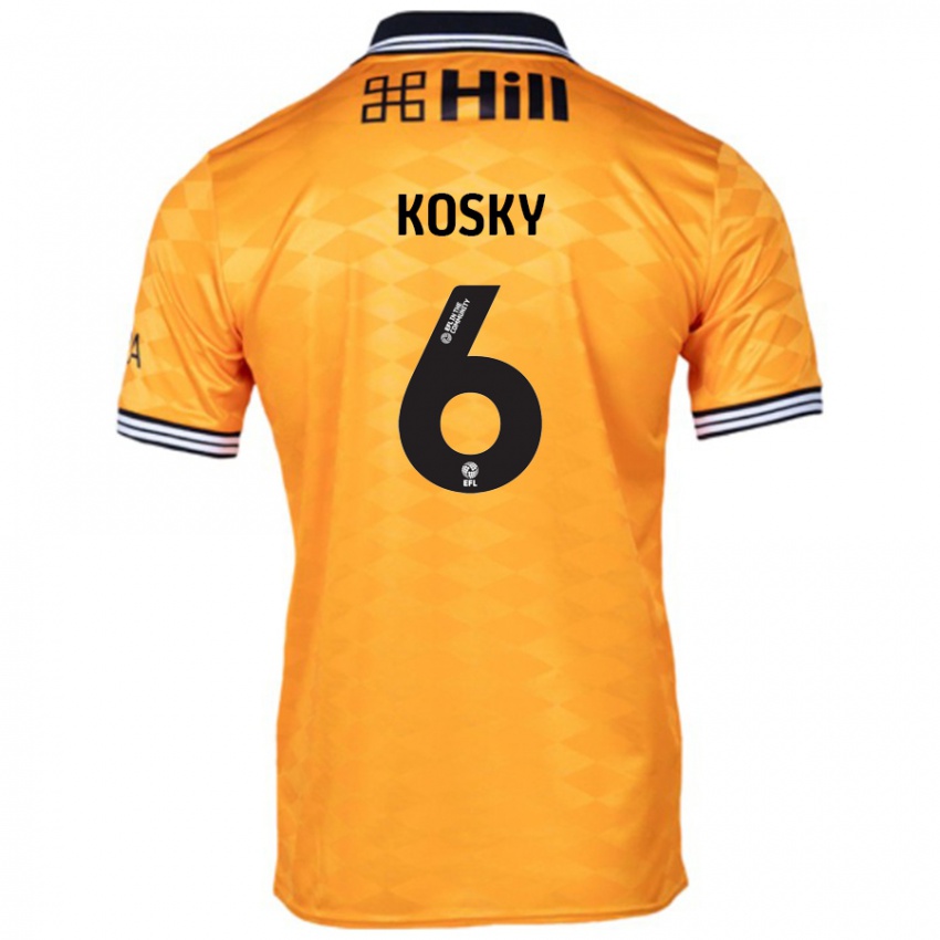 Bambino Maglia Rachel Kosky #6 Arancione Kit Gara Home 2024/25 Maglietta