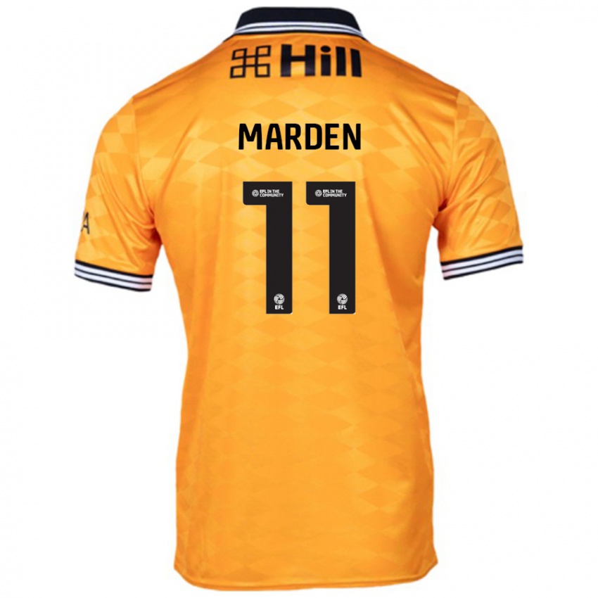 Bambino Maglia Ella Marden #11 Arancione Kit Gara Home 2024/25 Maglietta