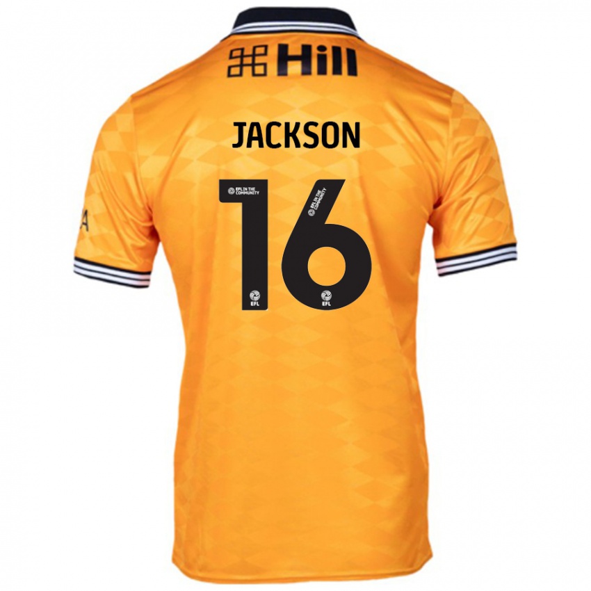 Bambino Maglia Abbie Jackson #16 Arancione Kit Gara Home 2024/25 Maglietta